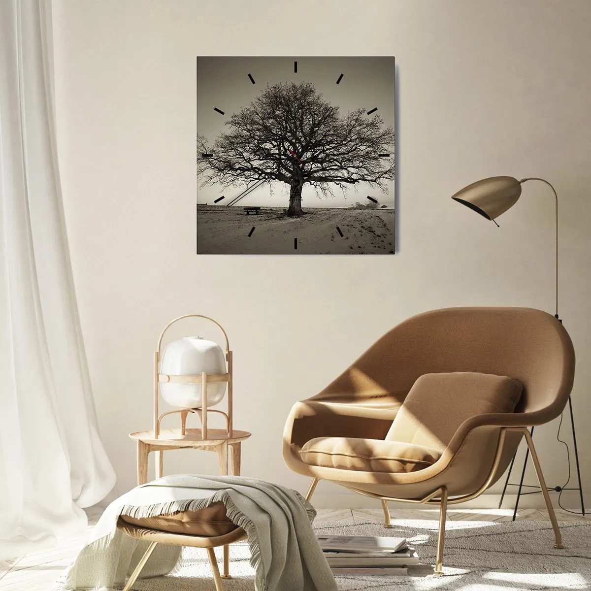 Nástenné hodiny - Odtiaľ až do večnosti - 30x30 cm