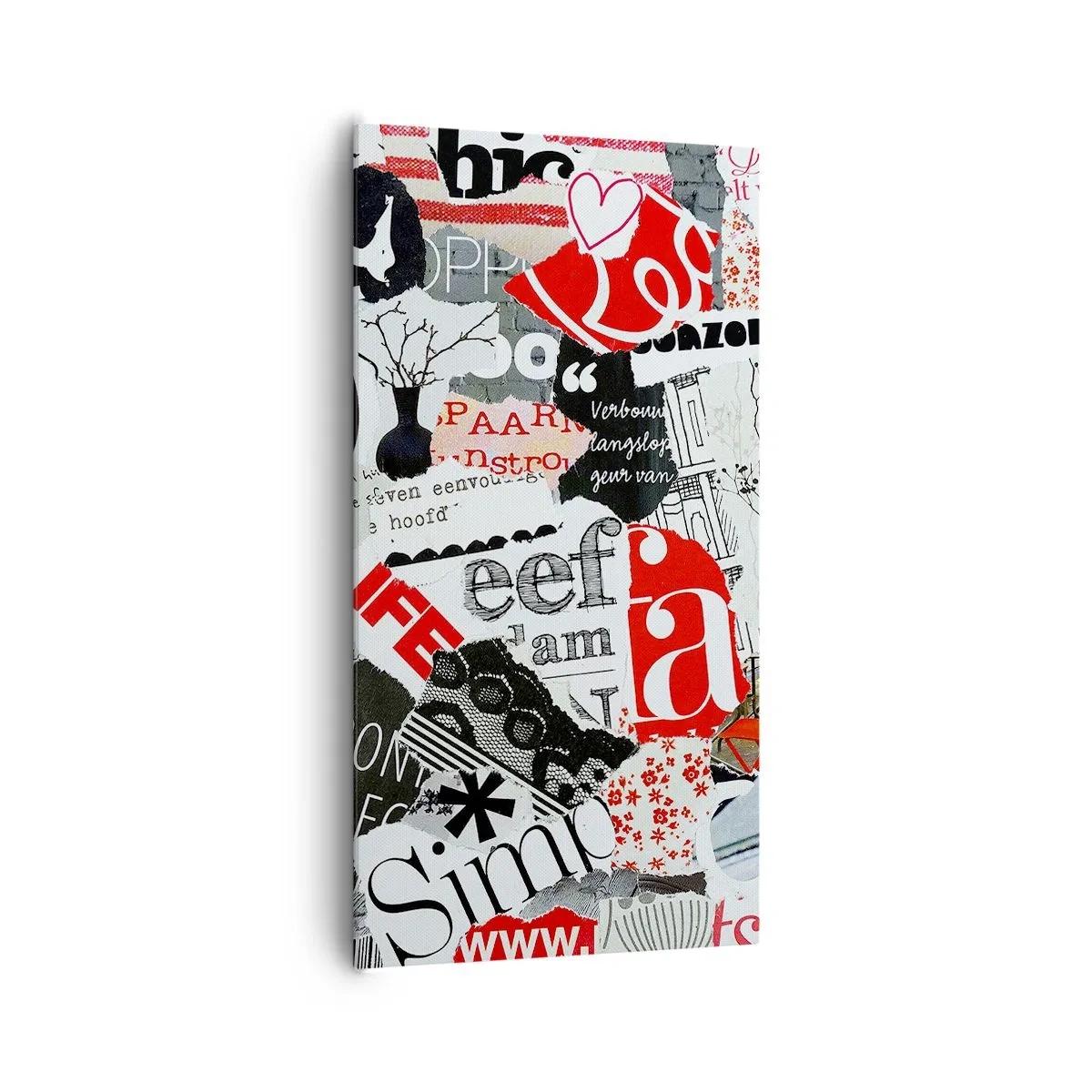 Obraz na plátne - Hipsterská koláž - 65x120 cm