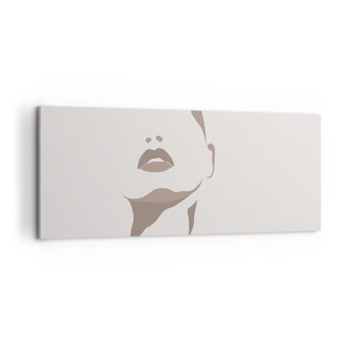 Obraz na plátne - Stvorená zo svetla a tieňa - 100x40 cm