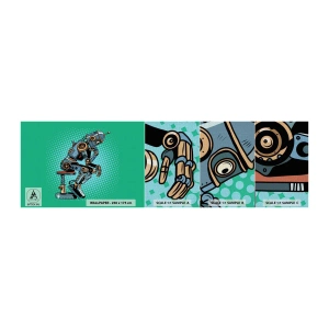 Vzorka fototapety Premium Canvas - Nad podstatou bytia - Abstrakcia, Inteligentný robot, Pre deti - 100x30 cm