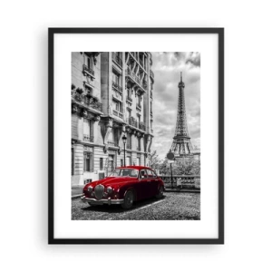 Plagát v čiernom ráme - Dravec v meste - 40x50 cm