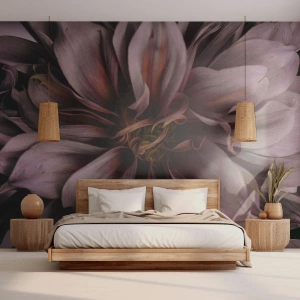 Fototapeta Premium Canvas - Kvetinové srdce - Kytica kvetov, Dahlia, Kvetina - 250x175 cm