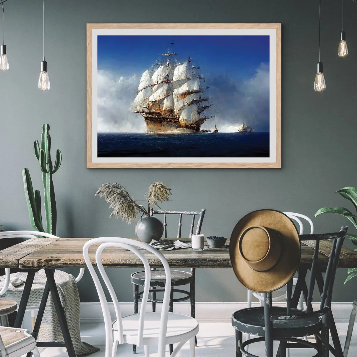 Plagát v ráme zo svetlého duba - The great glory! - 50x40 cm