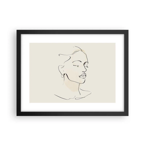Plagát v čiernom ráme - Výrazným ťahom - 40x30 cm
