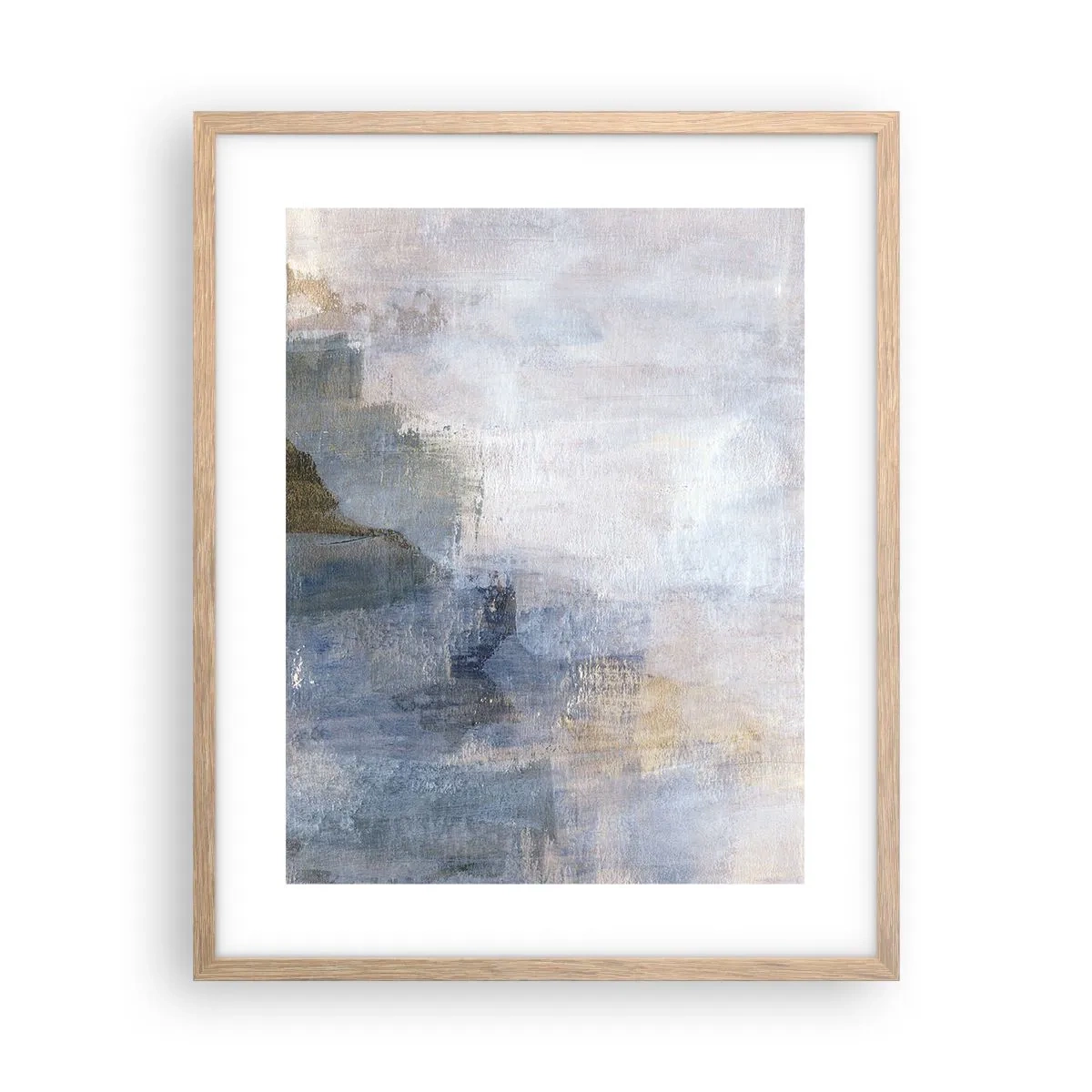 Plagát v ráme zo svetlého duba - Tóny a akordy farieb - 40x50 cm