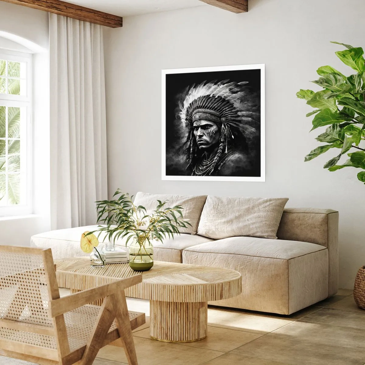 Plagát - Vodca a bojovník - 40x40 cm