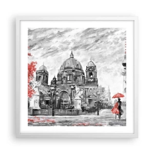 Plagát v bielom ráme - Berlínske stretnutie - 50x50 cm