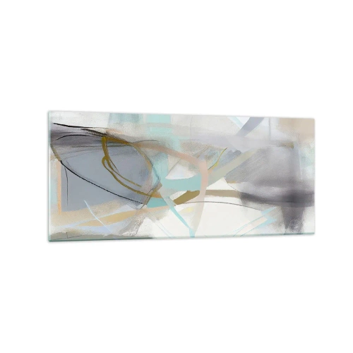 Obraz na skle - Hmlistá abstrakcia - 120x50 cm