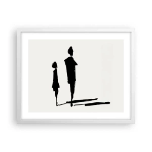 Plagát v bielom ráme - Určite spolu? - 50x40 cm