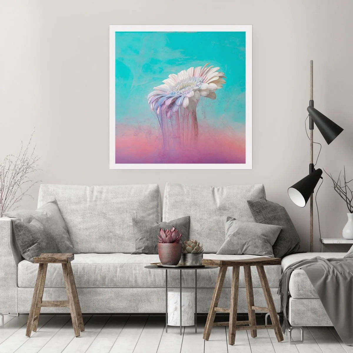 Plagát - Záhrobia kvetín - 60x60 cm