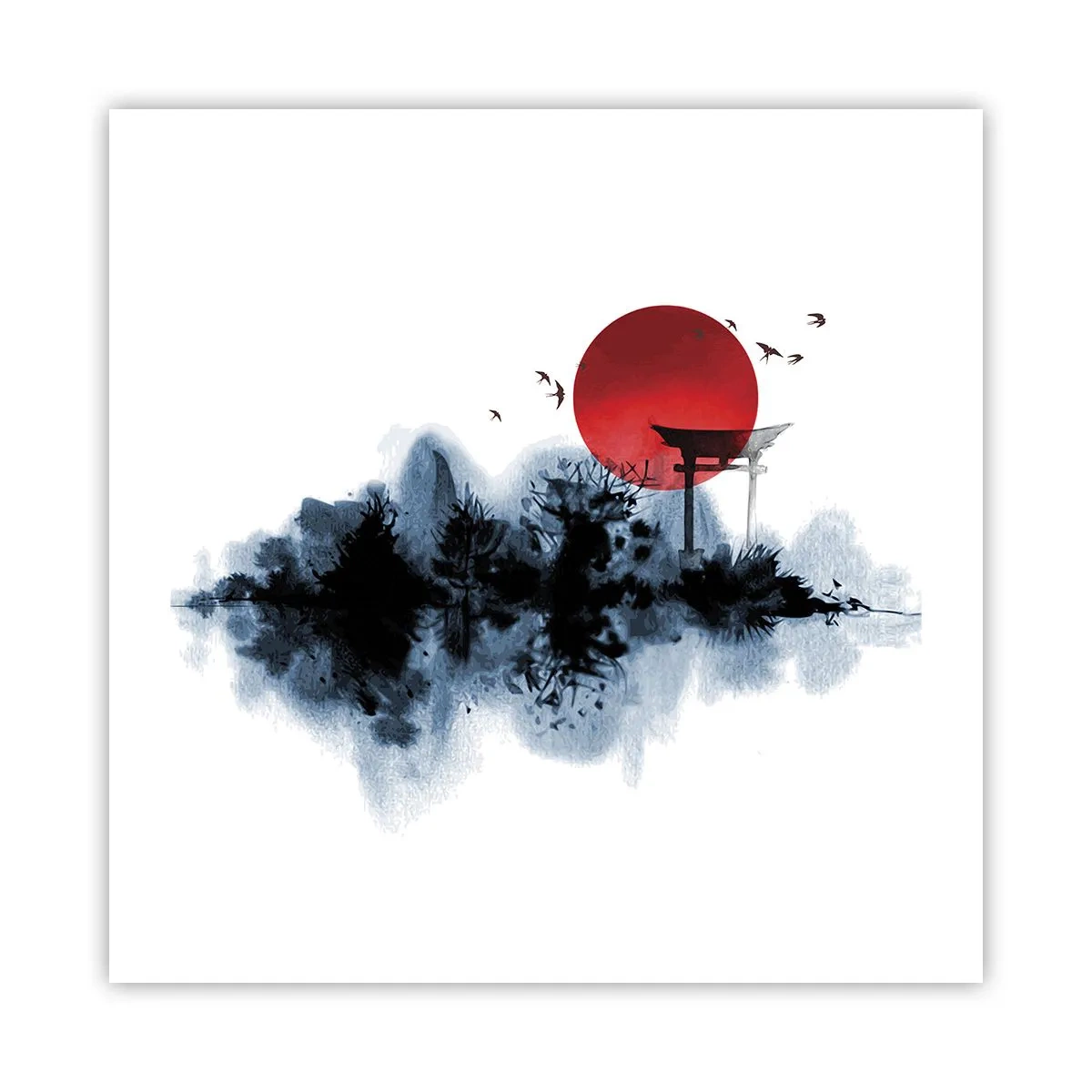 Plagát - Japonský pohľad - 50x50 cm