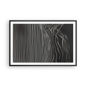 Plagát v čiernom ráme - Rytmus a prízvuk - 91x61 cm