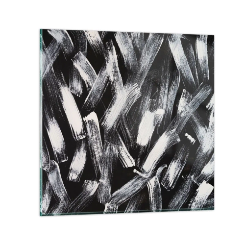 Obraz na skle - Abstrakcia v industriálnom duchu - 50x50 cm