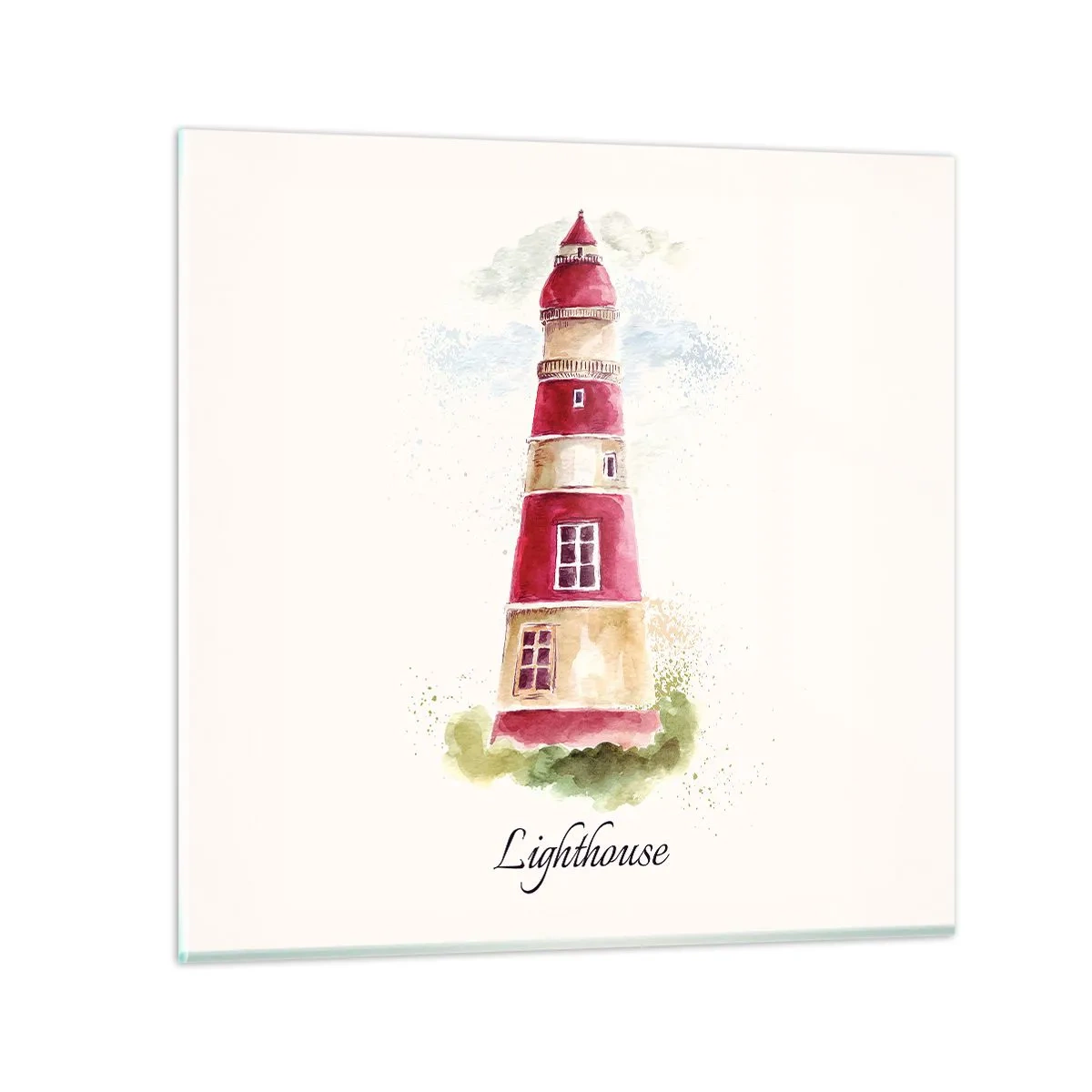 Obraz na skle - Tu je vždy počasie - 40x40 cm