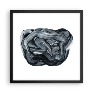 Plagát v čiernom ráme - Nie je to tak jednoduché - 40x40 cm