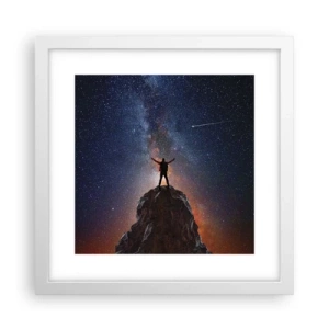 Plagát v bielom ráme - Sila je so mnou! - 30x30 cm