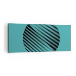 Obraz na plátne - Kruh – geometrická variácia - 120x50 cm