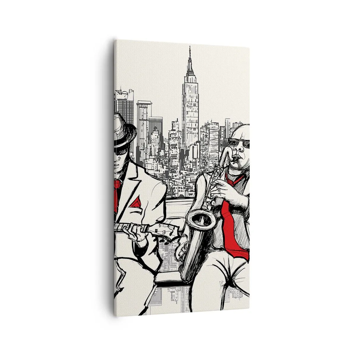 Obraz na plátne - Newyorská improvizácia - 55x100 cm