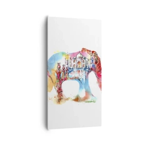 Obraz na plátne - India - aura lásky - 65x120 cm