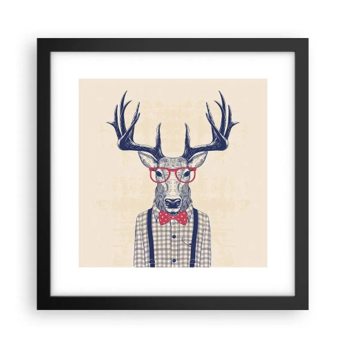 Plagát v čiernom ráme - Zábavná extravagancia - 30x30 cm