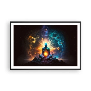 Plagát v čiernom ráme - Vesmírny pokoj - 91x61 cm