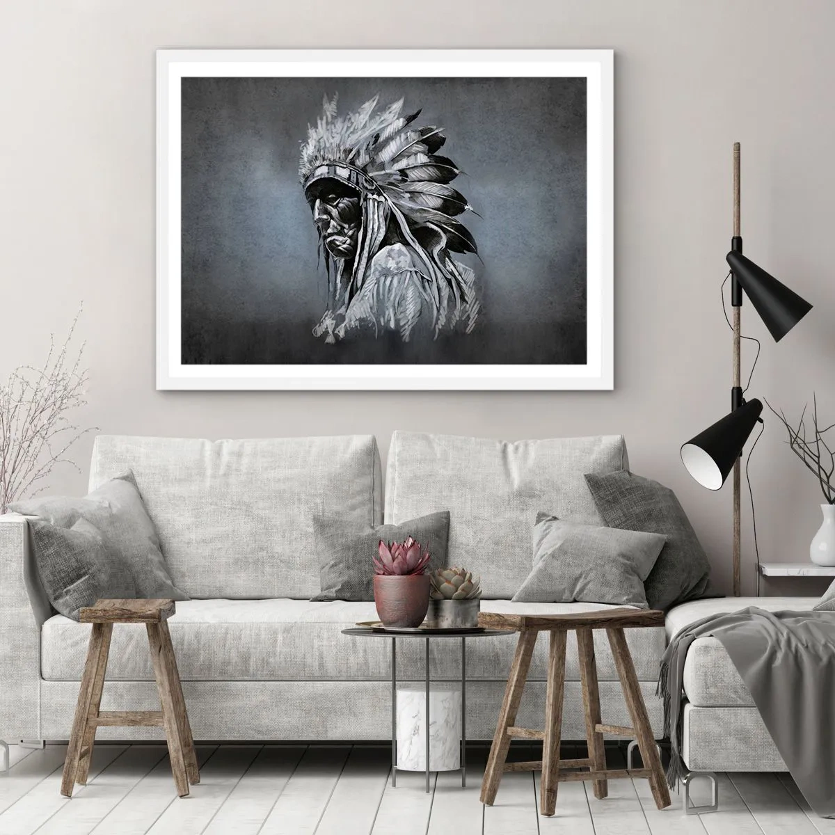 Plagát v bielom ráme - Návrat k základom - 91x61 cm