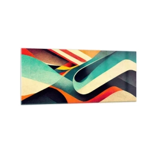 Obraz na skle - Intenzívna kompozícia - 120x50 cm