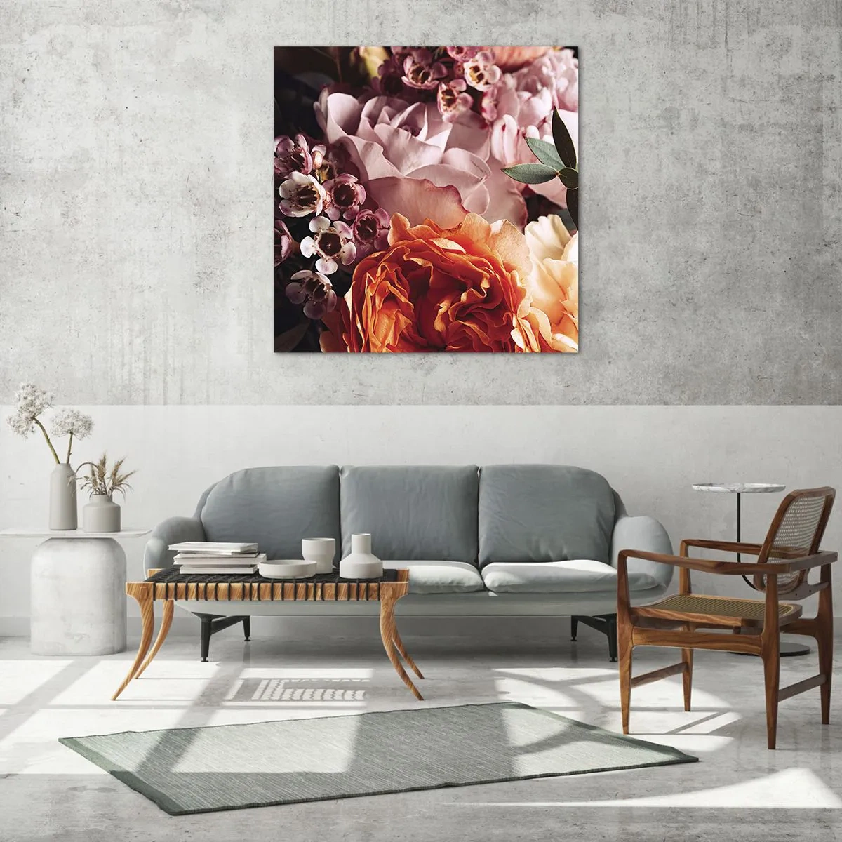 Obraz na skle - Zabalené do krásy - 60x60 cm