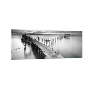 Obraz na skle - Pokoj zabudnutého brehu - 140x50 cm