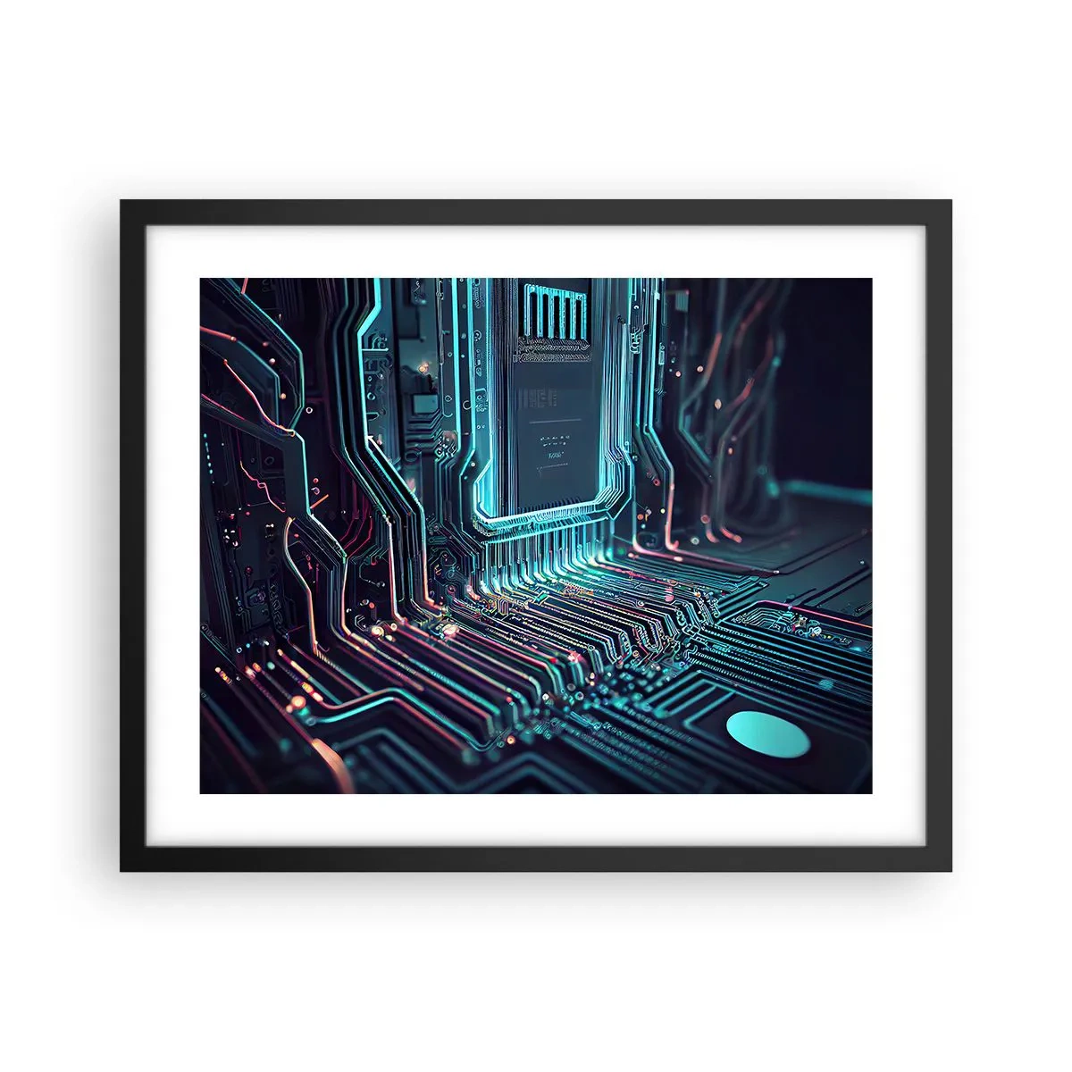 Plagát v čiernom ráme - Len tak premýšľam… - 50x40 cm