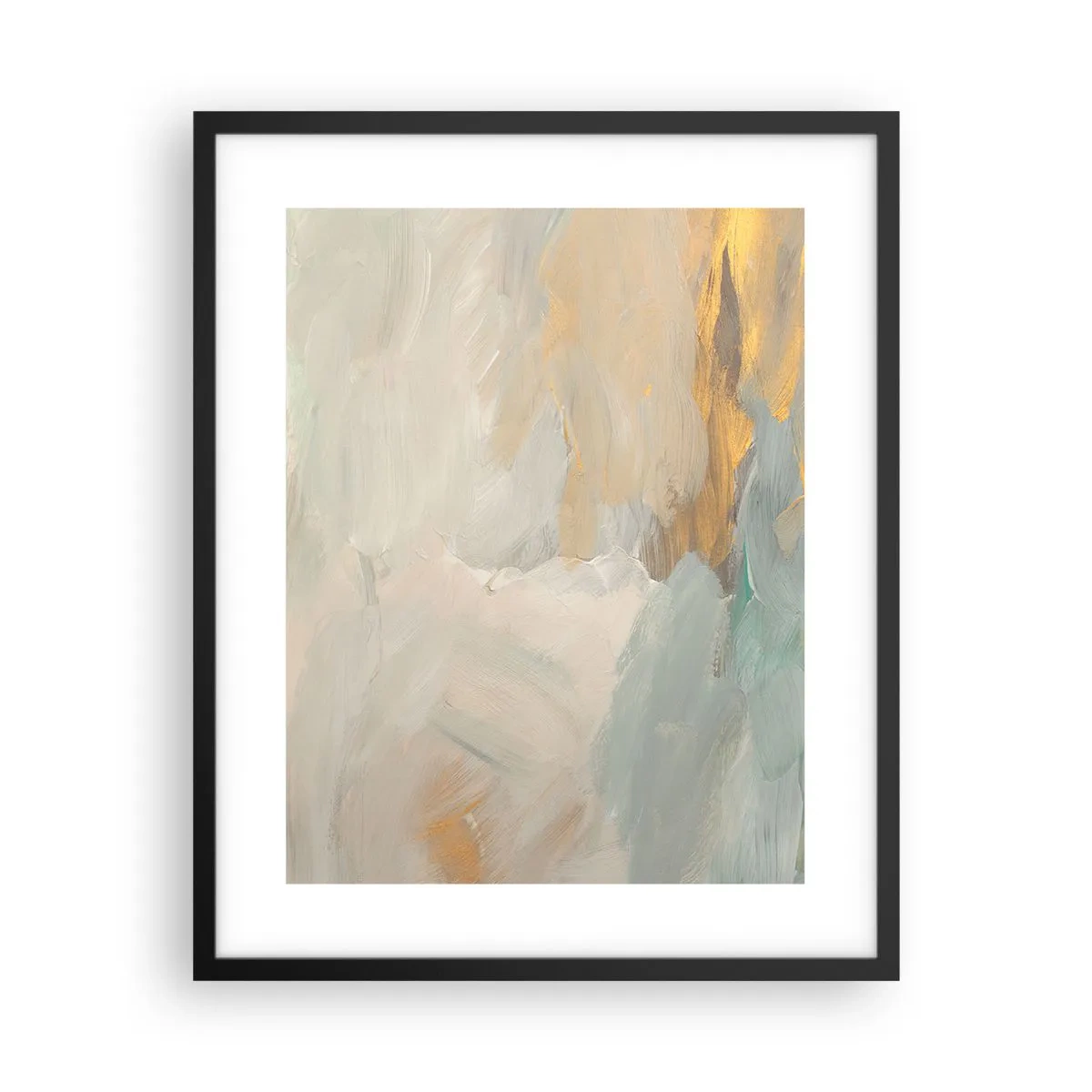 Plagát v čiernom ráme - Abstrakcia – krajina nehy - 40x50 cm