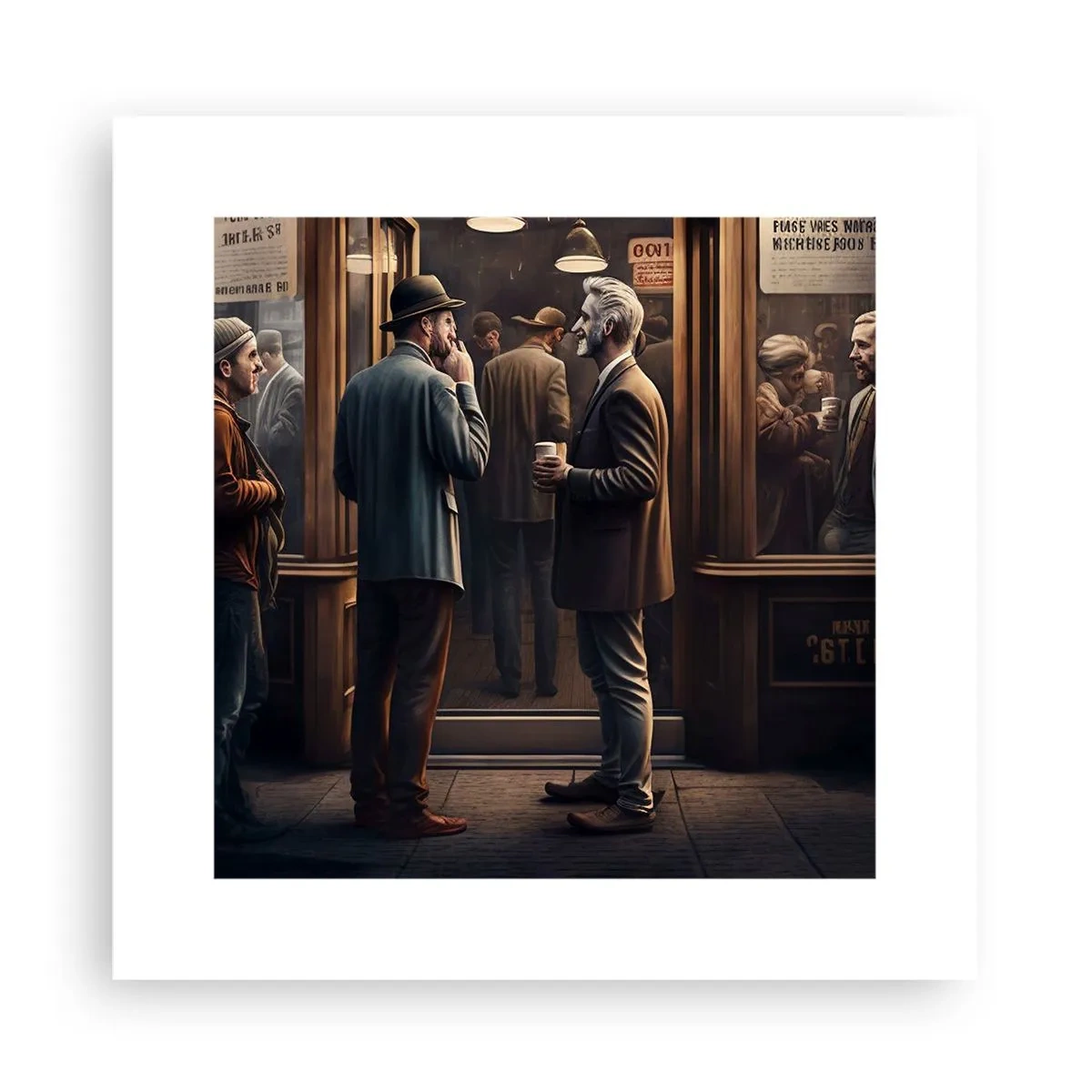 Plagát - Dobrá chvíľa dňa - 30x30 cm