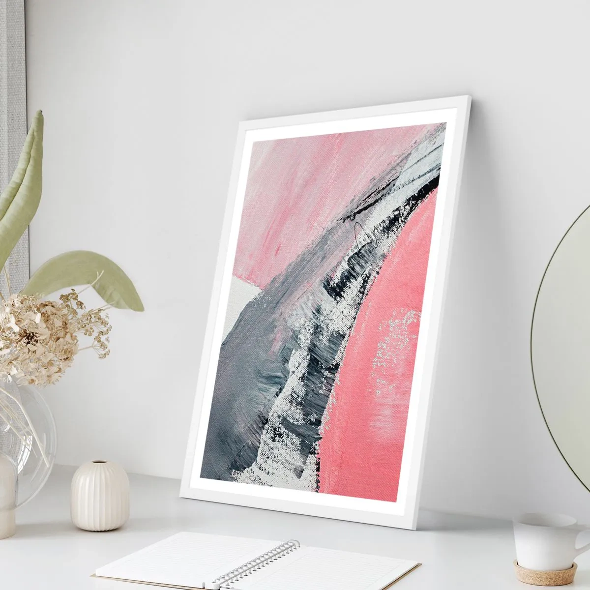 Plagát v bielom ráme - Zladená kompozícia - 40x50 cm