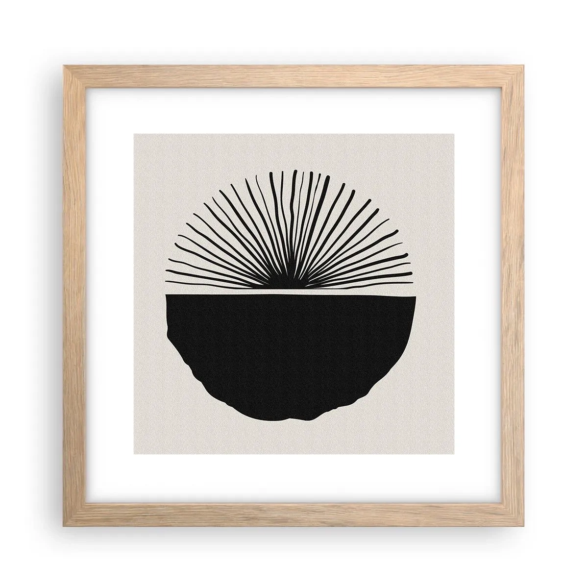 Plagát v ráme zo svetlého duba - Viac možností - 30x30 cm