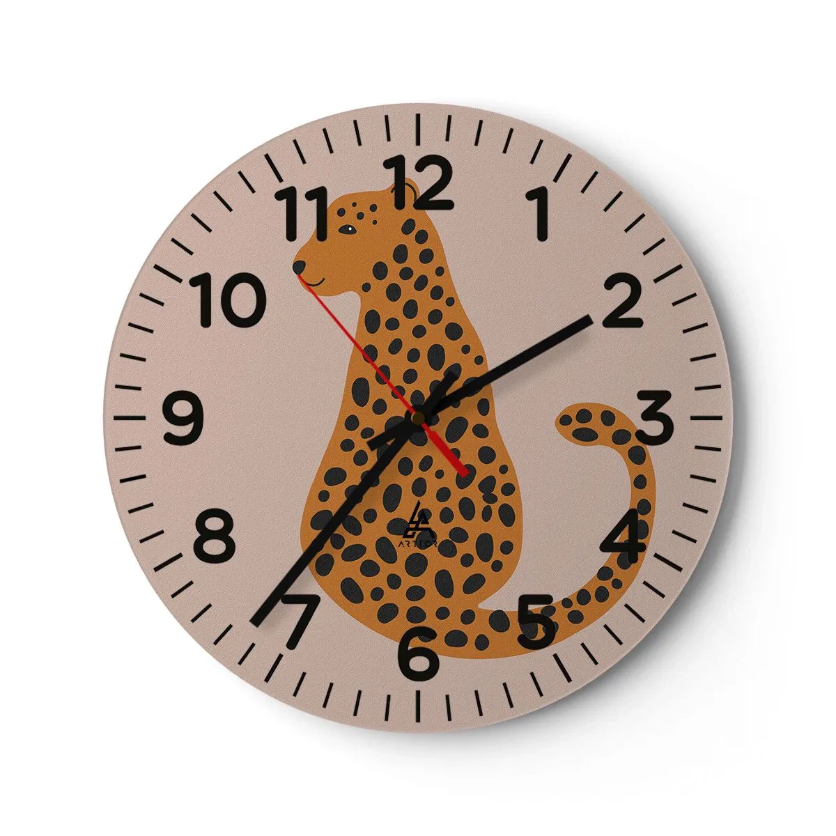 Nástenné hodiny - Leopardný vzor je v móde - 40x40 cm