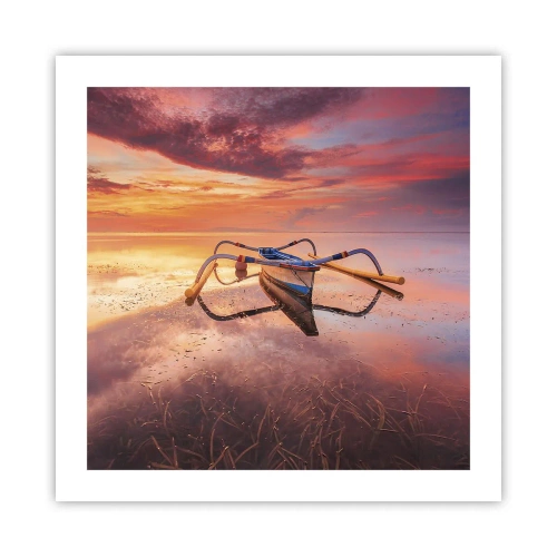 Plagát - Pokoj tropického večera - 50x50 cm