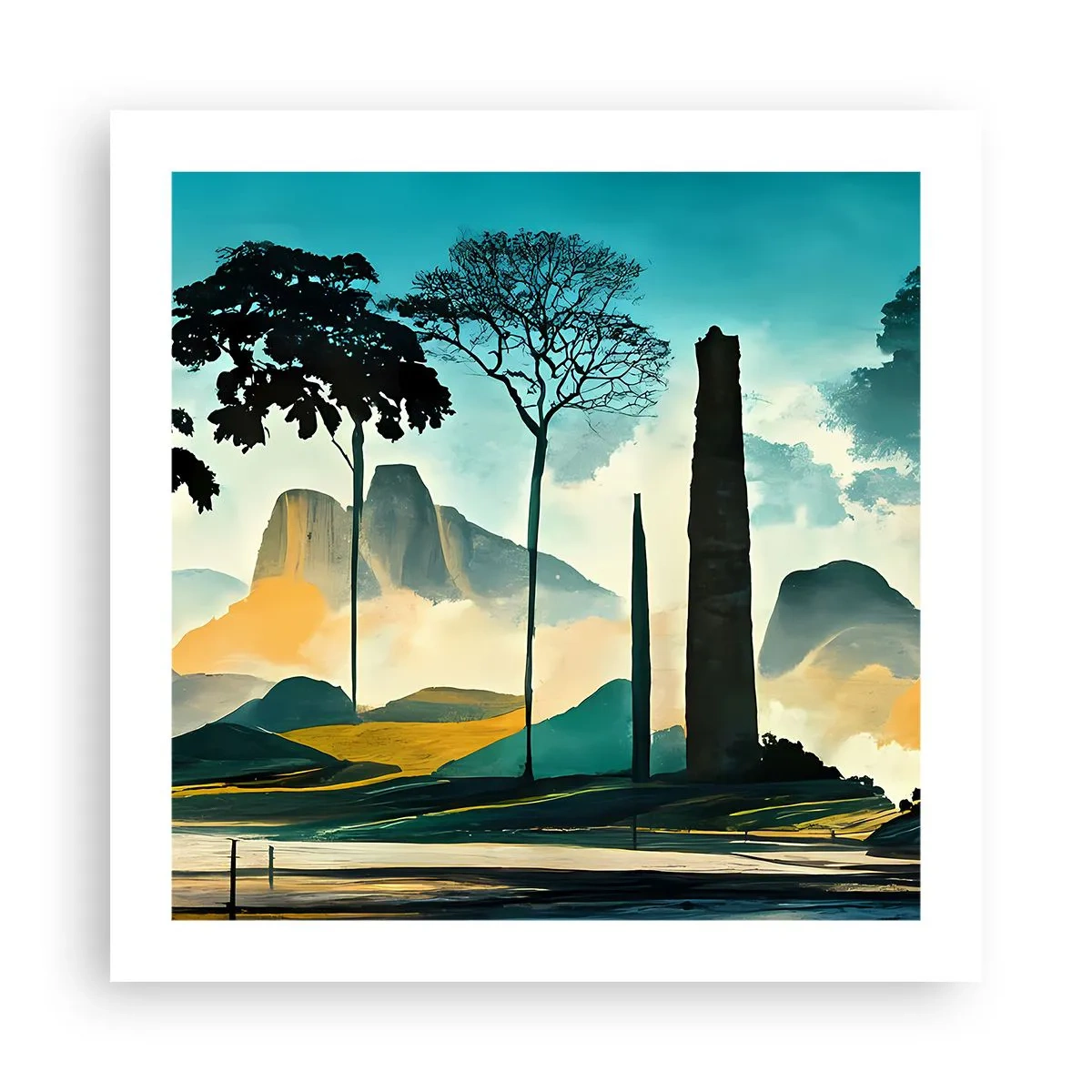 Plagát - Vyššie a vyššie - 50x50 cm