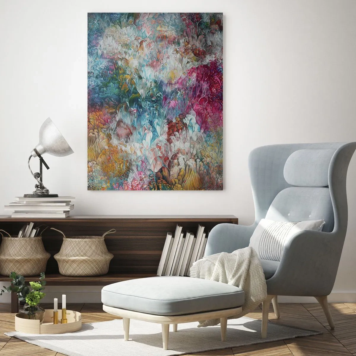 Obraz na skle - V plnom rozkvete - 50x70 cm