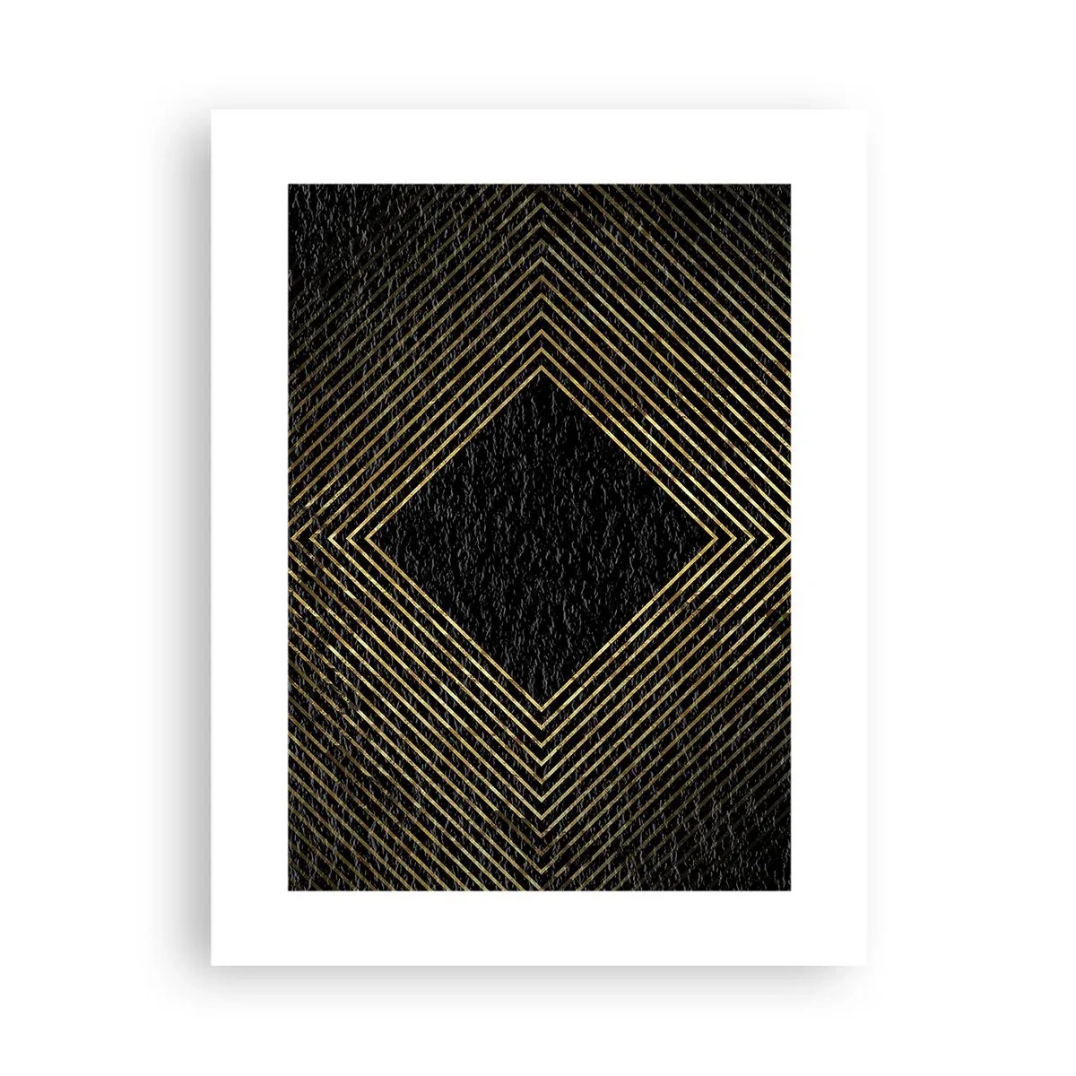 Plagát - Geometria v štýle glamour - 30x40 cm