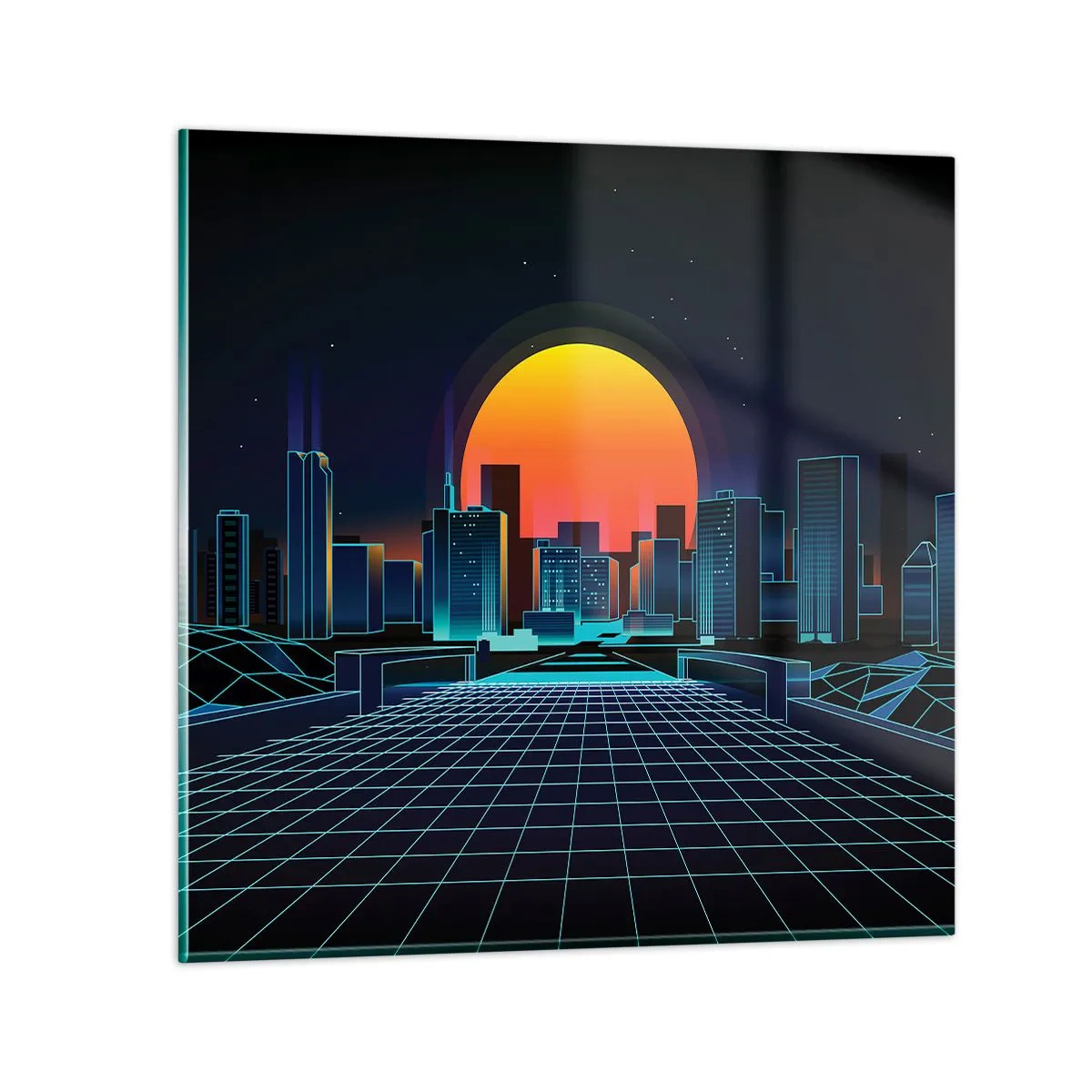 Obraz na skle - Stále chcete do reálu? - 40x40 cm