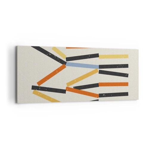 Obraz na plátne - Kompozícia na úrovni - 100x40 cm