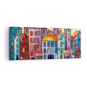 Obraz na plátne - Mesto ako z rozprávky - 120x50 cm