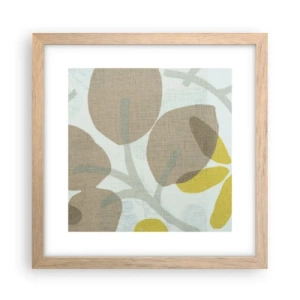 Plagát v ráme zo svetlého duba - Kompozícia v plnom slnku - 30x30 cm