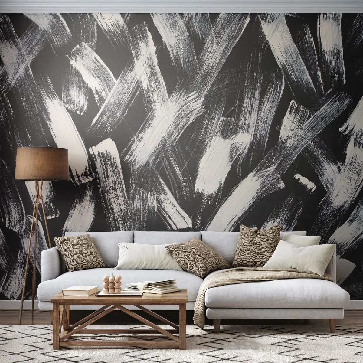 Fototapeta Standard Eco - Abstrakcia v industriálnom duchu - Kus, Moderné, Kefovanie - 200x140 cm