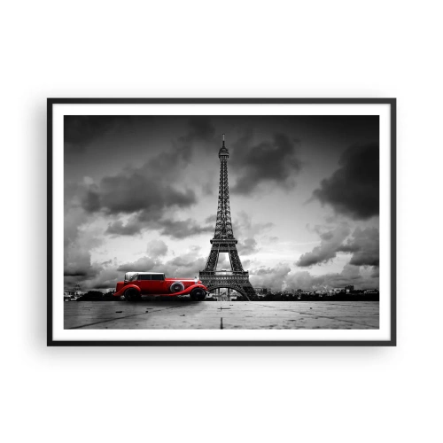 Plagát v čiernom ráme - Nie tak dávno v Paríži - 100x70 cm