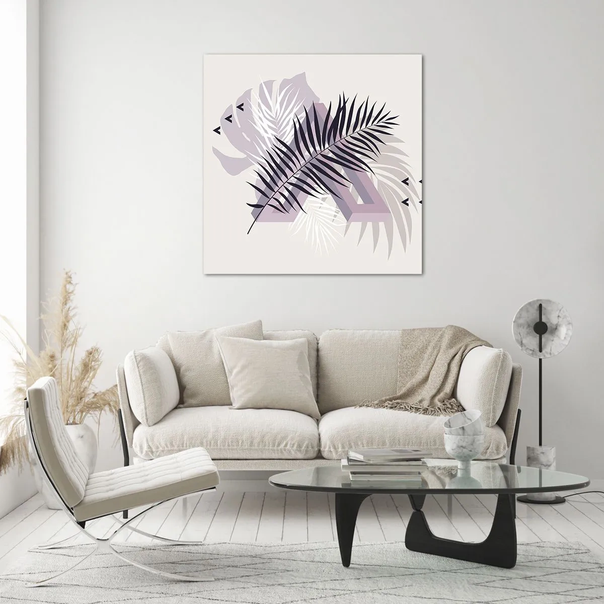 Obraz na skle - Tieň tieňa - 70x70 cm