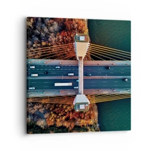 Obraz na plátne - Za vodami, za lesmi - 30x30 cm