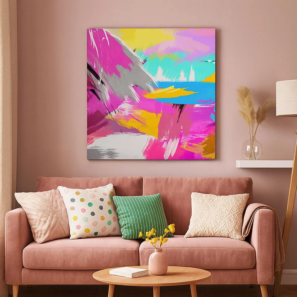 Obraz na plátne - Šmuha, šmuha, sama šmuha - 30x30 cm