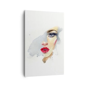 Obraz na plátne - Odraz v kvapke vody - 80x120 cm