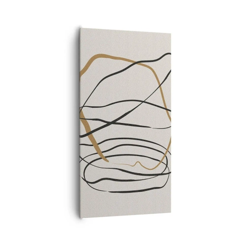 Obraz na plátne - Kompozícia – tanec v slučke - 65x120 cm